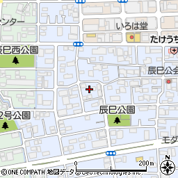 岡山県岡山市北区辰巳16周辺の地図