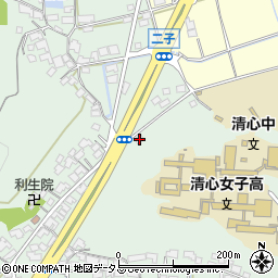 岡山県倉敷市二子1322周辺の地図