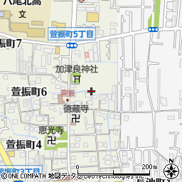 大阪府八尾市萱振町5丁目32周辺の地図