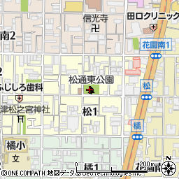 松通東公園周辺の地図