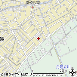 岡山県岡山市中区湊150周辺の地図