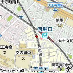 阿倍野珠算教室周辺の地図