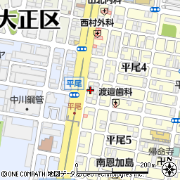 八剣伝　平尾店周辺の地図
