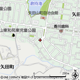 奈良県大和郡山市矢田山町74-1周辺の地図