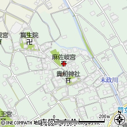 麻佐岐宮周辺の地図