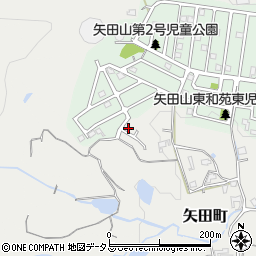 奈良県大和郡山市矢田町5895-42周辺の地図