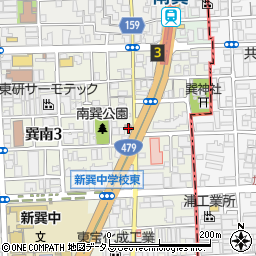 生野巽郵便局 ＡＴＭ周辺の地図