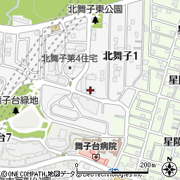 北舞子第４住宅周辺の地図