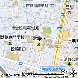 大阪市立常盤小学校周辺の地図