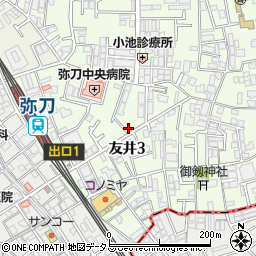 ハタナカ酒店周辺の地図