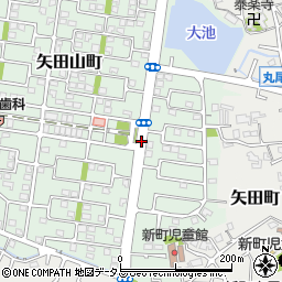 矢田山町周辺の地図