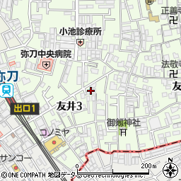 アパートニュー古里周辺の地図