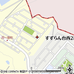 三重県名張市すずらん台西１番町105周辺の地図