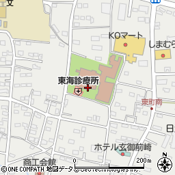 御前崎市役所　池新田デイサービスセンター周辺の地図