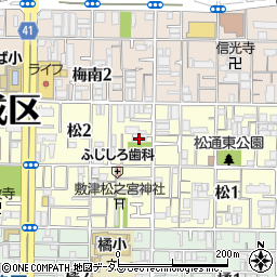 大阪きづがわ医療福祉生活協同組合西成民主診療所ケアプラン..周辺の地図
