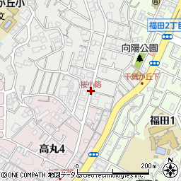 桜小路周辺の地図