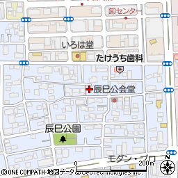 岡山県岡山市北区辰巳8周辺の地図