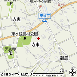 愛知県田原市東神戸町寺東周辺の地図