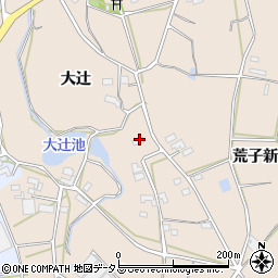 愛知県田原市西神戸町（大辻）周辺の地図