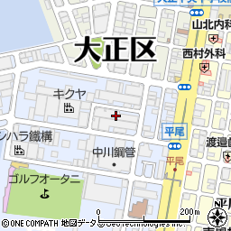 山一　大阪営業所周辺の地図