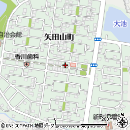 奈良県大和郡山市矢田山町59-2周辺の地図