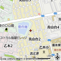 兵庫県神戸市垂水区美山台2丁目周辺の地図