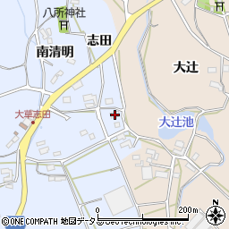 愛知県田原市大草町志田89周辺の地図
