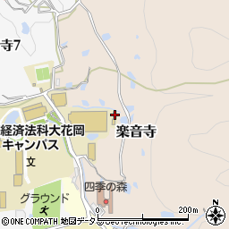 大阪府八尾市楽音寺798周辺の地図