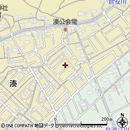 岡山県岡山市中区湊165周辺の地図
