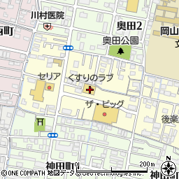 岡山県岡山市北区奥田南町周辺の地図