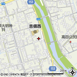 岡山市営吉備団地共同住宅周辺の地図