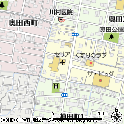 セリア奥田店周辺の地図