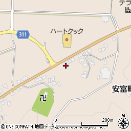 島根県益田市安富町385-内周辺の地図