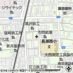 関西電力長瀬変電所周辺の地図