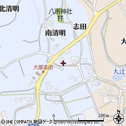 愛知県田原市大草町志田69周辺の地図