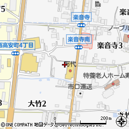 大阪府八尾市楽音寺1丁目143周辺の地図