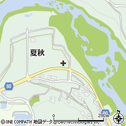 〒518-0731 三重県名張市夏秋の地図