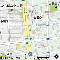 ＲｉＺ大元店周辺の地図