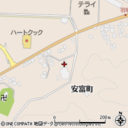 島根県益田市安富町172周辺の地図