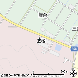 愛知県田原市野田町上桜周辺の地図