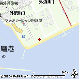 兵庫県神戸市須磨区外浜町周辺の地図