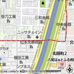 出光中環東大阪ＳＳ周辺の地図