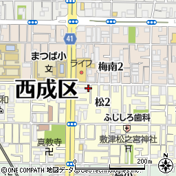 お好み焼き 興市周辺の地図