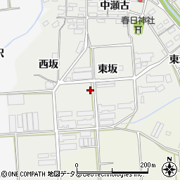 愛知県田原市馬伏町東坂周辺の地図