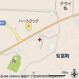 島根県益田市安富町143周辺の地図