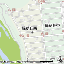 三重県名張市緑が丘西周辺の地図