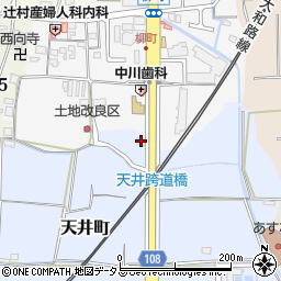 奈良県大和郡山市天井町271-2周辺の地図