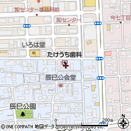 岡山県岡山市北区辰巳7周辺の地図