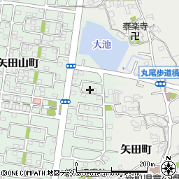 奈良県大和郡山市矢田山町38-7周辺の地図