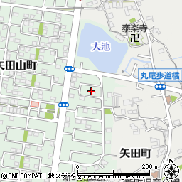 奈良県大和郡山市矢田山町38周辺の地図